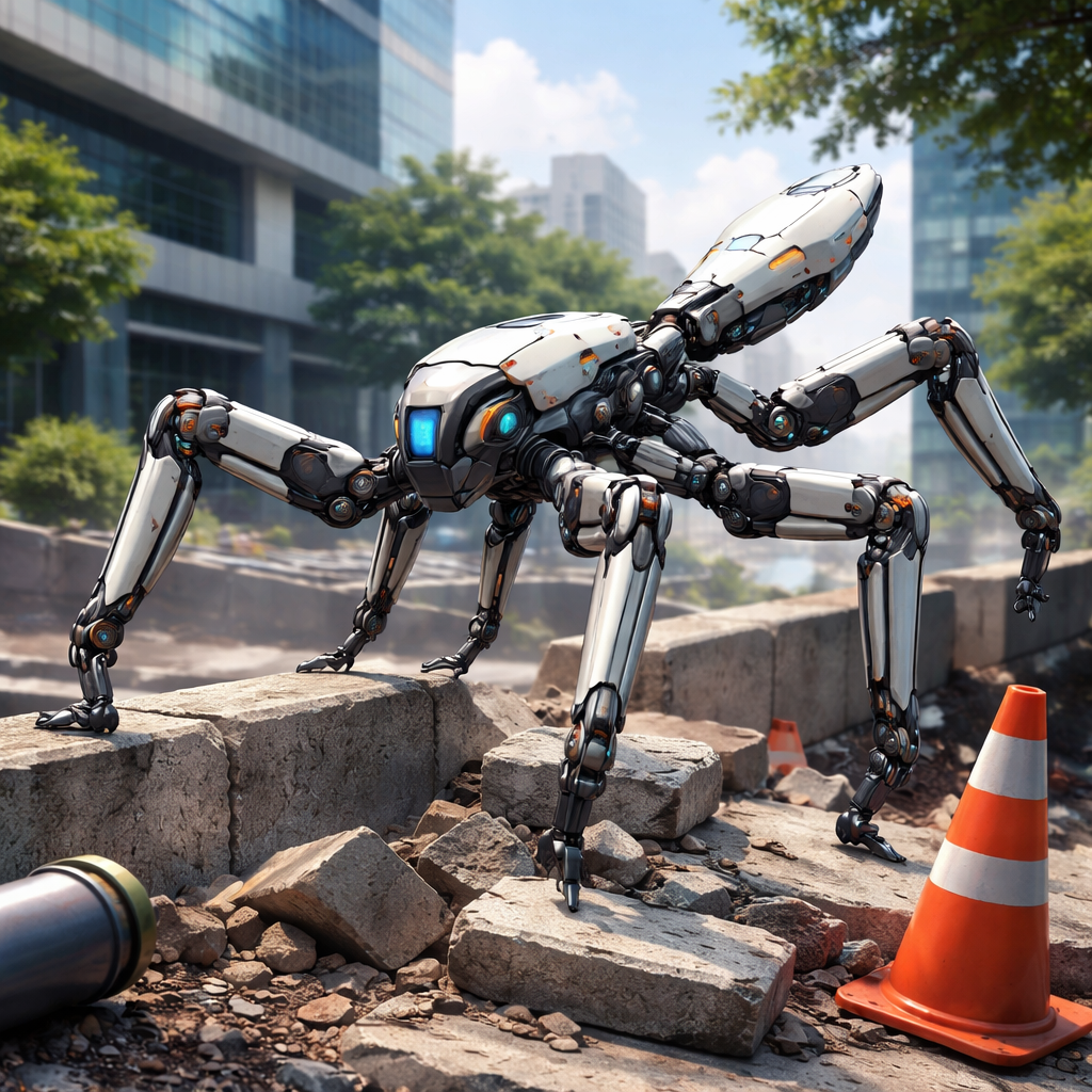 Altı bacaklı robot, çalı böceğinden yürümeyi öğreniyor