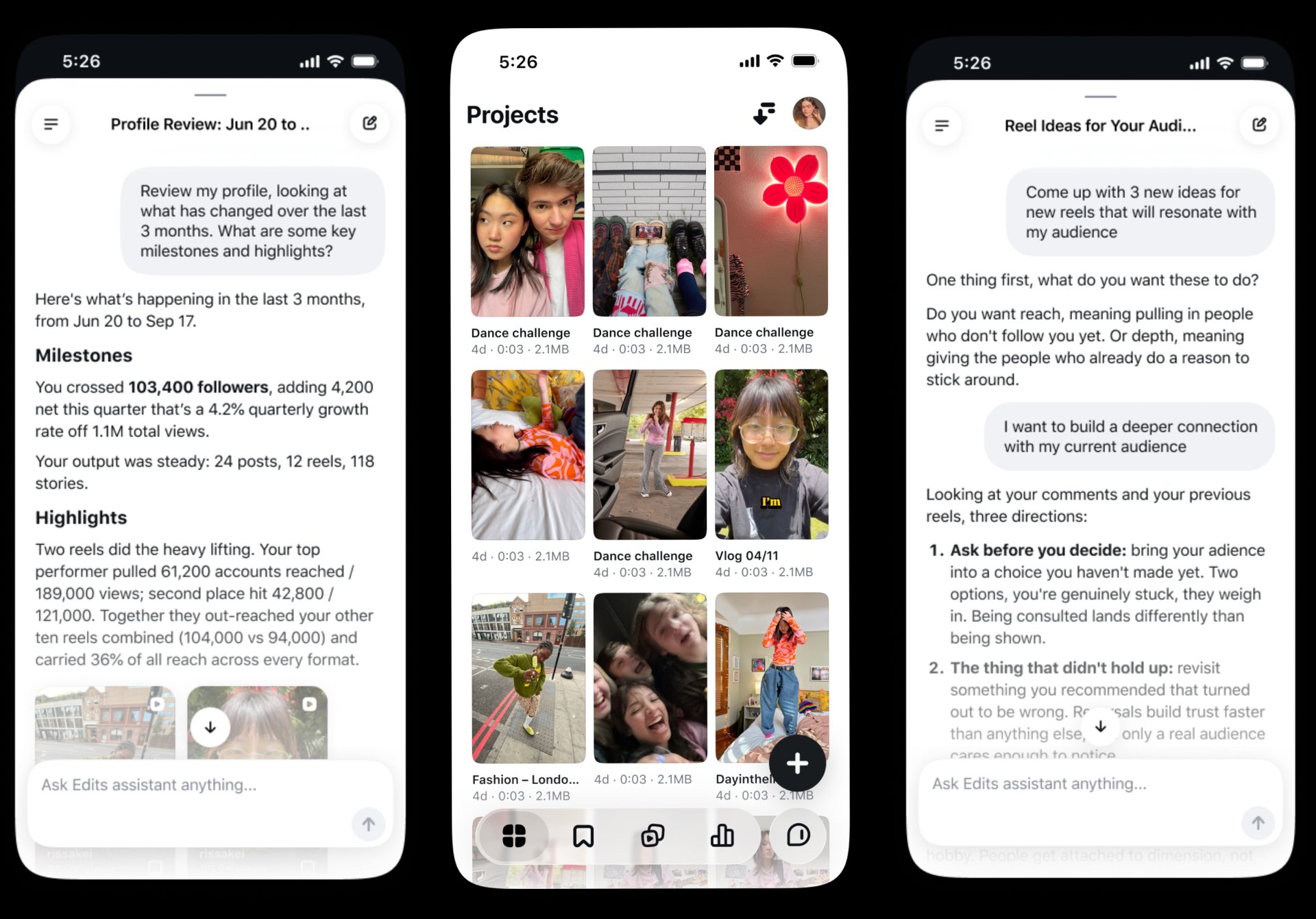 Instagram, Yaratıcılar İçin Yapay Zeka Video Düzenleyici Sunuyor