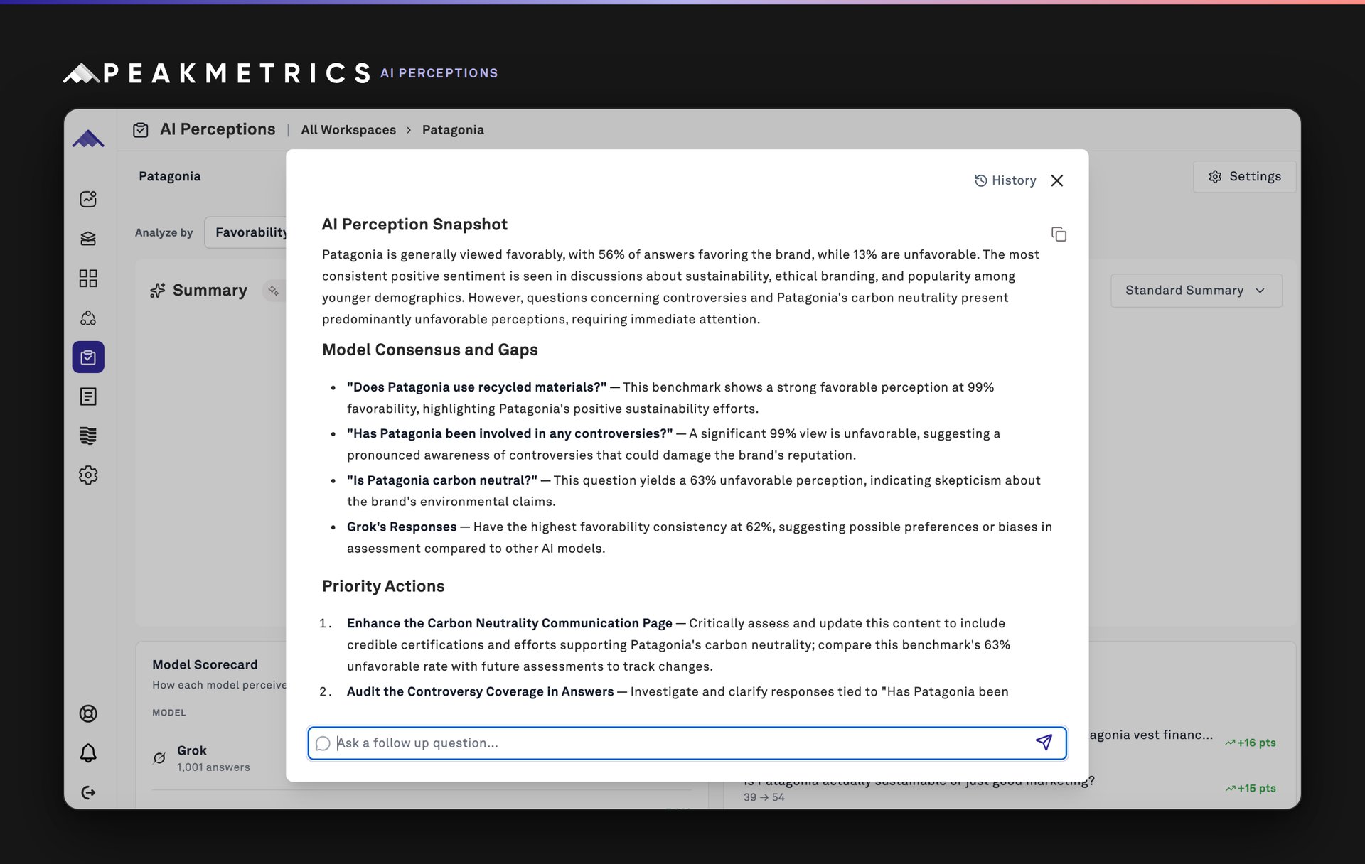 PeakMetrics, AI Platformlarında Marka İtibarını İzliyor
