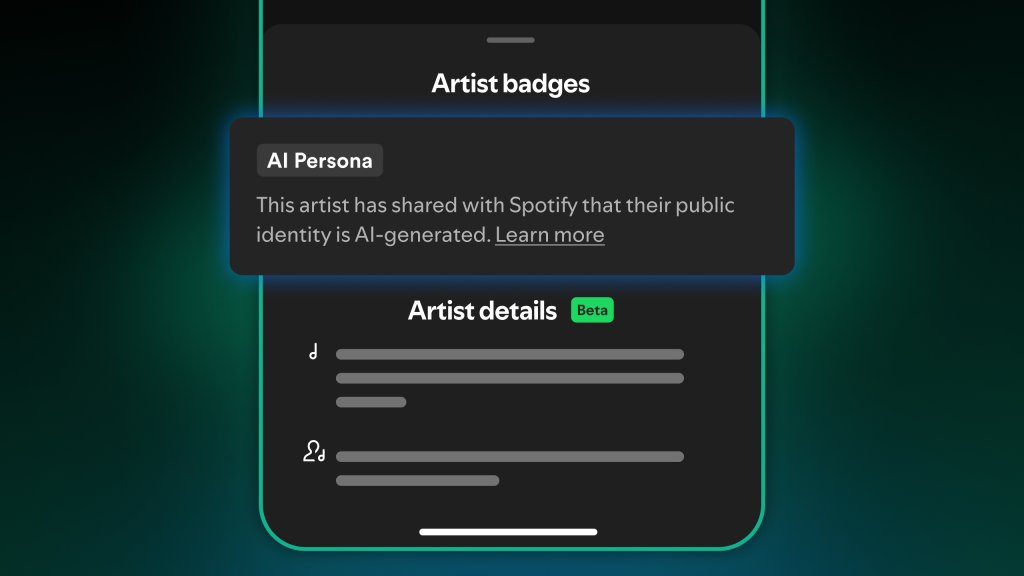 Spotify, AI Üretimi Sanatçılar İçin Yeni 'AI Personas' Rozetini Tanıttı