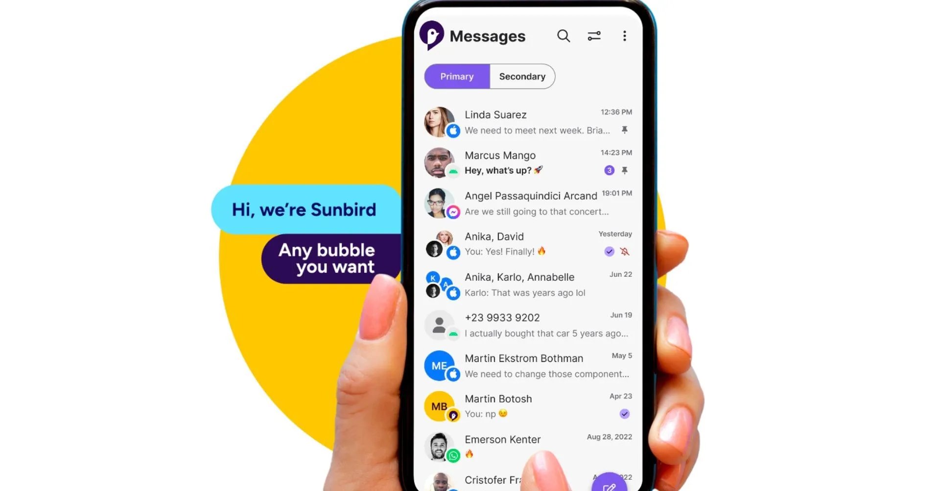 Sunbird, iMessage Uygulamasını Android İçin Yeniden Piyasaya Sürdü