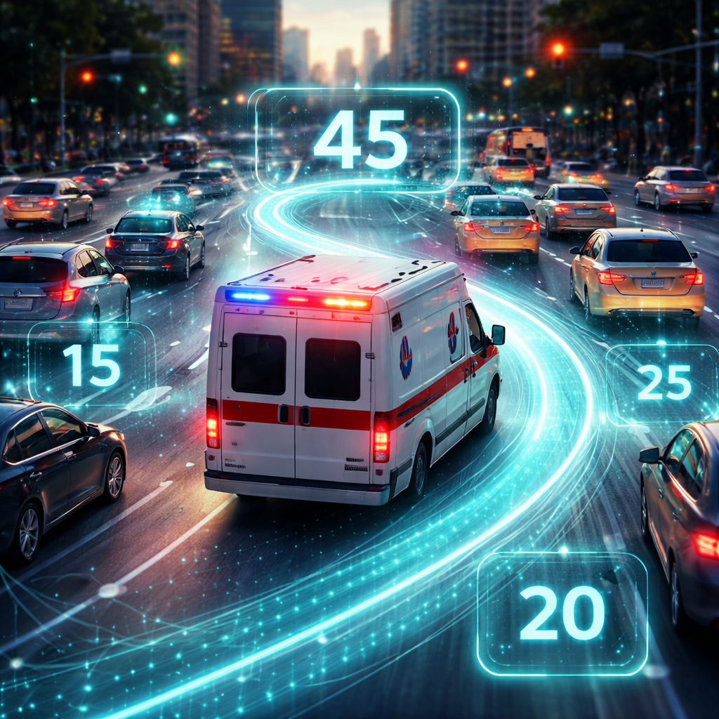 Yeni AI Çerçevesi, Ambulansların Şehir Trafiğindeki Hızını Tahmin Ediyor